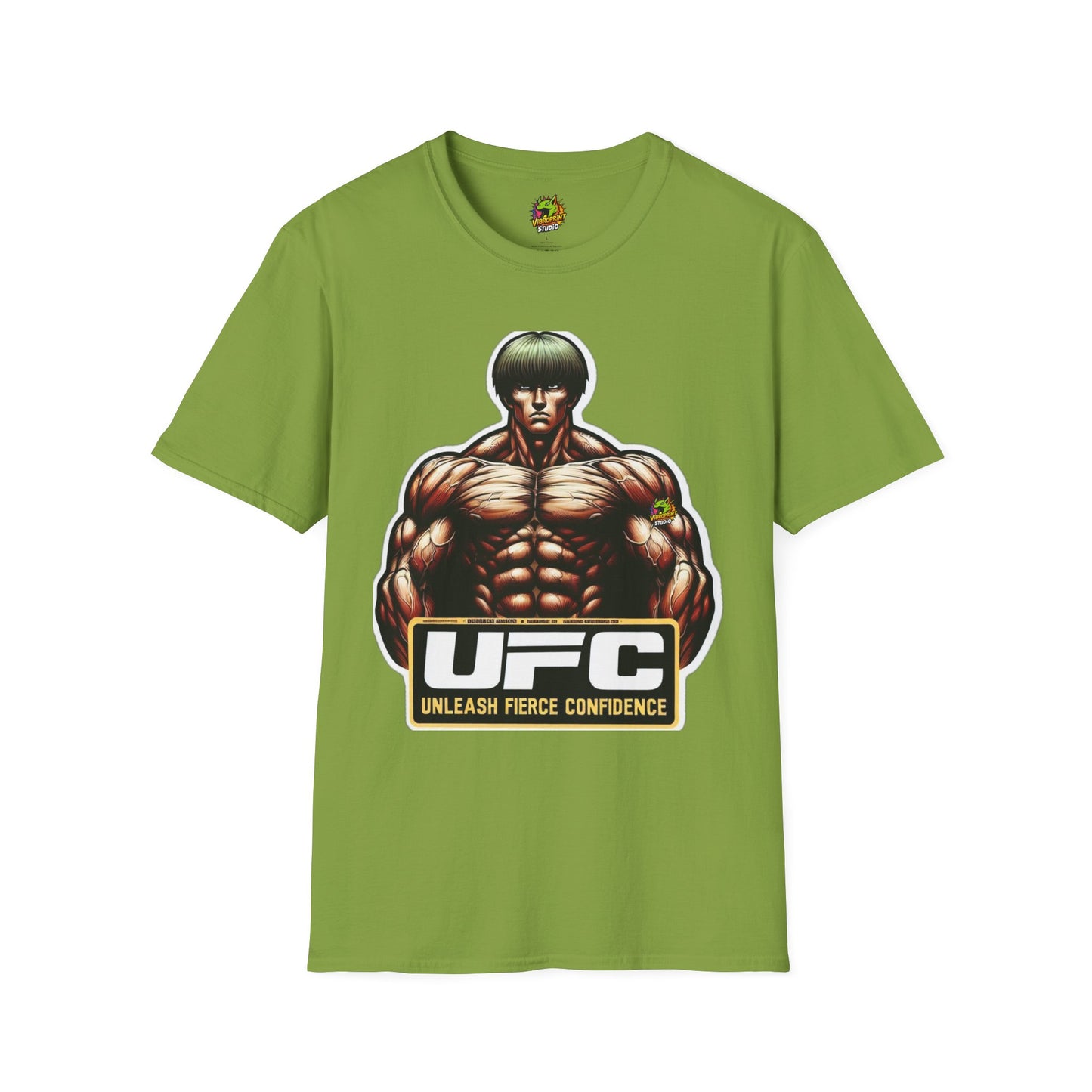 UFC - UFC T Shirt | Unleash Fierce Confidence | UFC Tee with Baki Anime Elements for Athletes - premium material. limited stock. Order yours now and stand out with this exclusive piece!