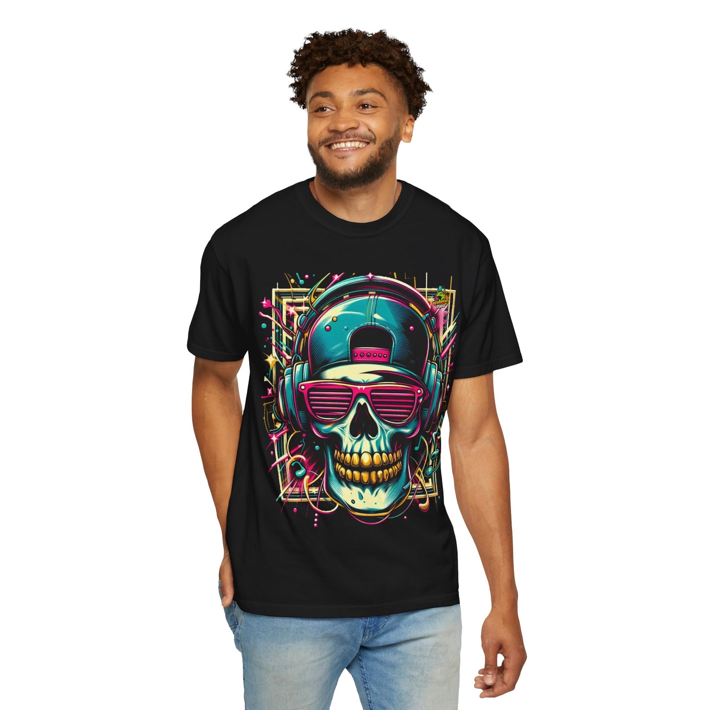 Abstract - Abstract Neon Graffiti Rapper Merch | Bold Street Art Explosion T-Shirt - custom-made. perfect gift idea. Order yours now and stand out with this exclusive piece!