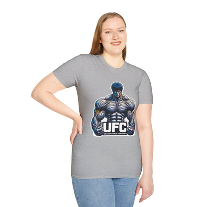 UFC T Shirt | Unleash Fierce Confidence | Motivational UFC Tee with Baki Anime Inspiration for Gym