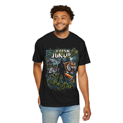 City - Urban Jungle Rhythms Rapper Merch | City Meets Nature T-Shirt Design - custom-made. perfect gift idea. Order yours now and stand out with this exclusive piece!