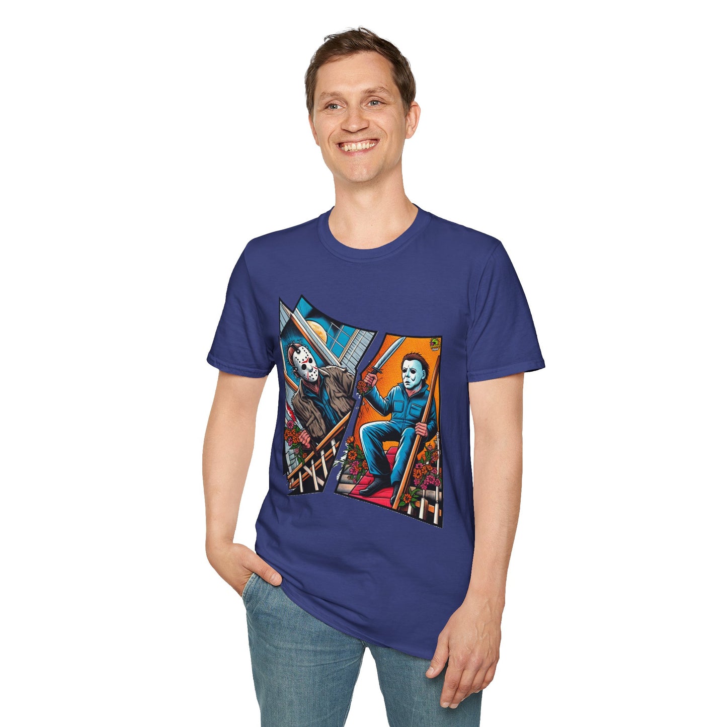 Michael Myers Vintage Shirt | Jason & Michael Halloween Picnic Tee