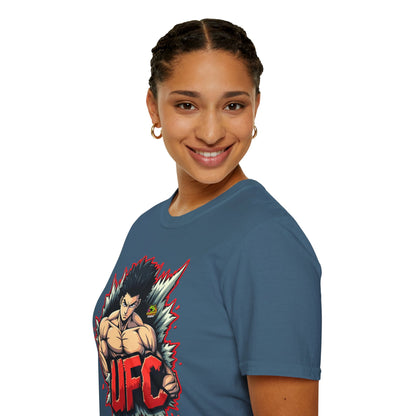 UFC T Shirt | Unleash Fierce Confidence | UFC Tee with Baki Anime Inspiration for Gym