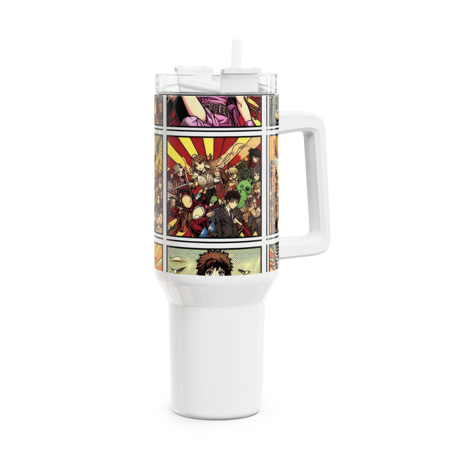 for - Stanley Tumbler | Comics and Anime Fans Drinkware | Colorful Geek Tumbler for Gamers - custom-made. perfect gift idea. Order yours now and stand out with this exclusive piece!