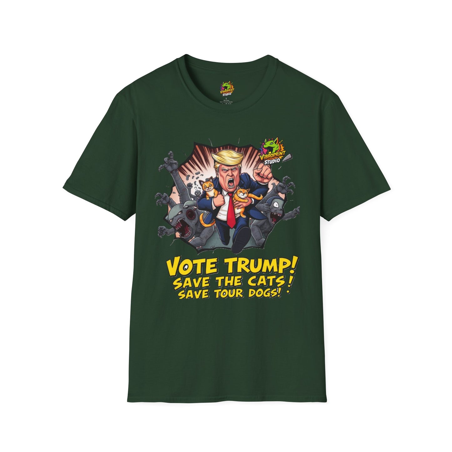 Funny - They're Eating the Dogs Tee | Trump Election Satire Shirt | Funny Political Graphic Tee - premium material. limited stock. Order yours now and stand out with this exclusive piece!