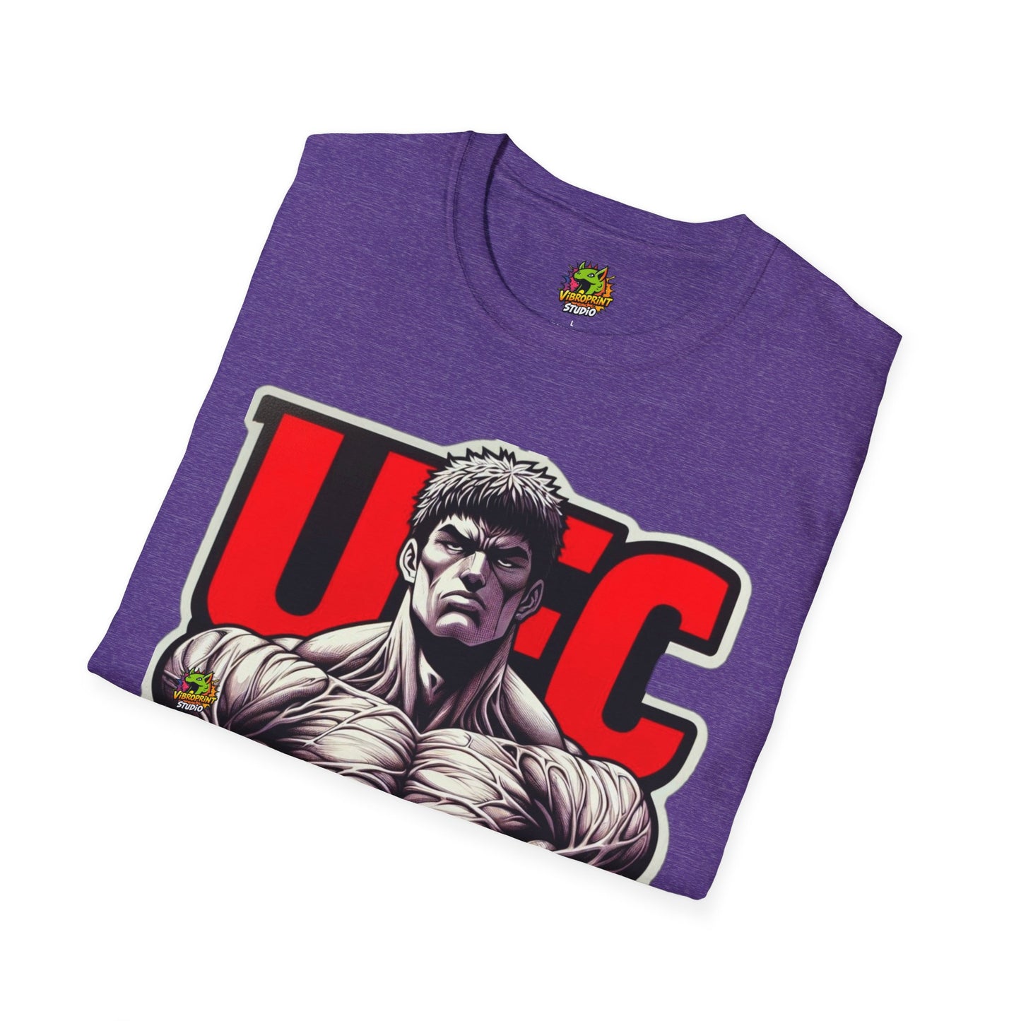 UFC T Shirt | Unleash Fierce Confidence | UFC Tee with Baki Anime Strength for Fitness Fans