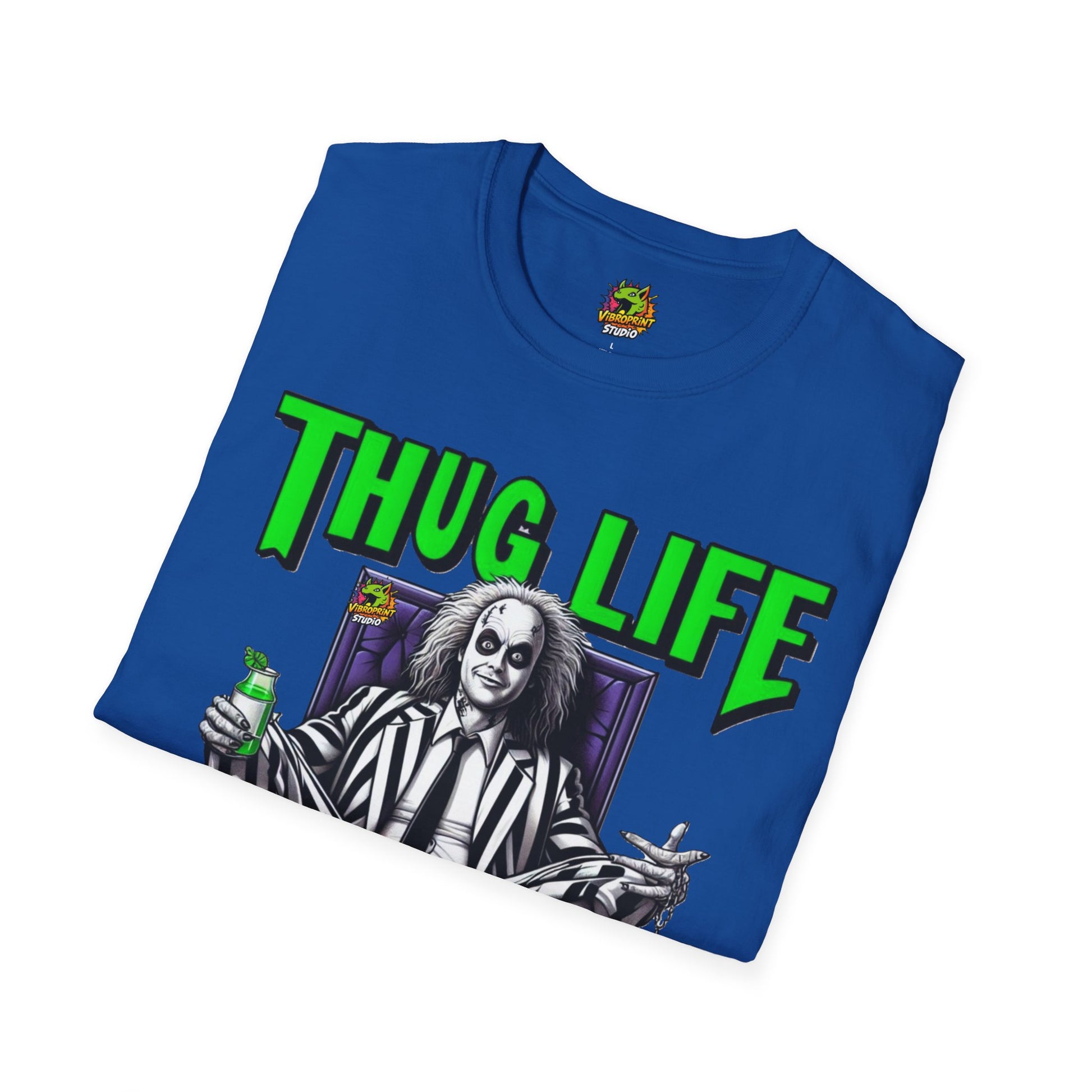 Thug - Beetlejuice Shirt | Thug Life Halloween T-Shirt | Creepy Beetlejuice Graphic Tee - premium material. perfect gift idea. Order yours now and stand out with this exclusive piece!