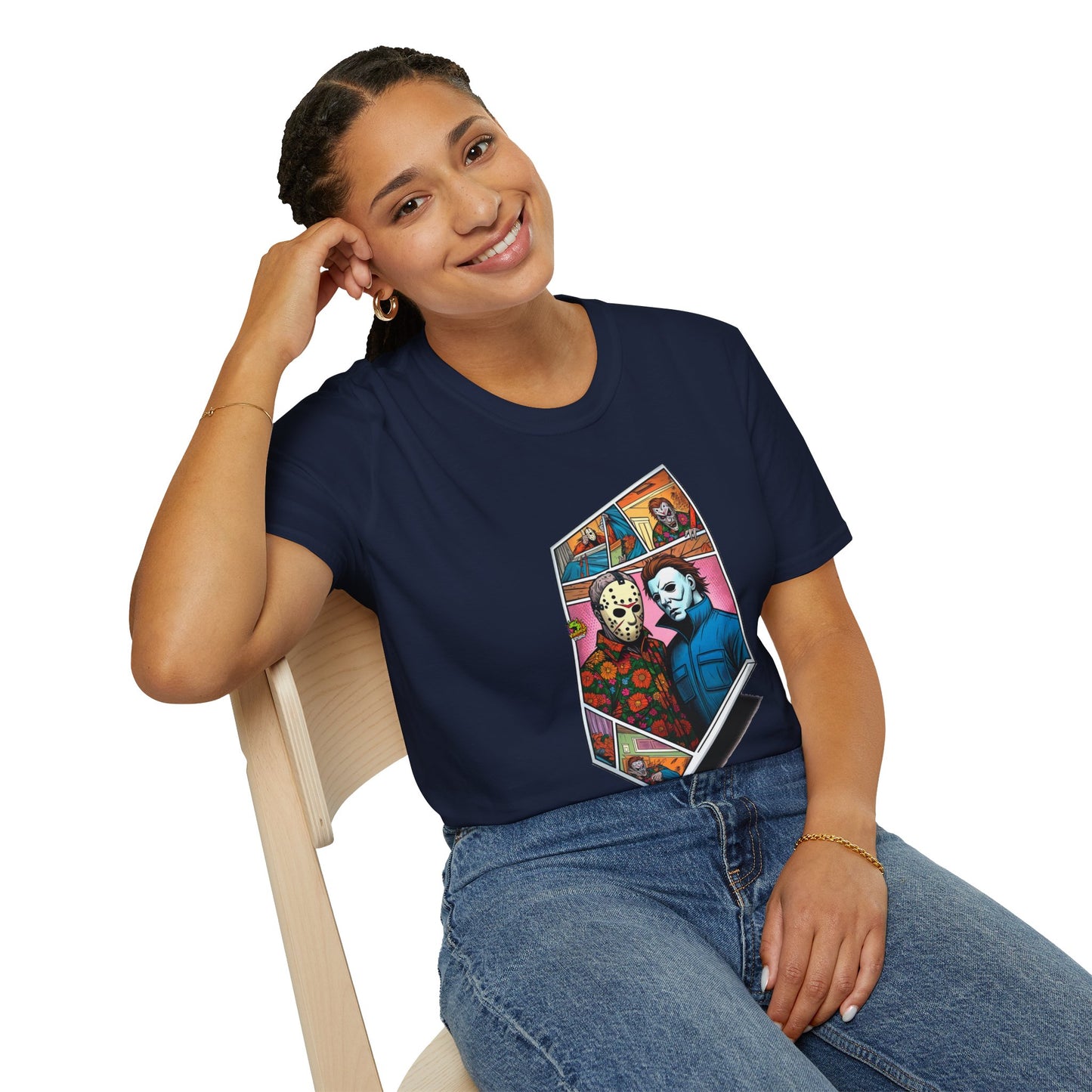 Tee - Michael Myers Vintage Shirt | Jason Voorhees & Michael Picnic Tee - premium material. perfect gift idea. Order yours now and stand out with this exclusive piece!