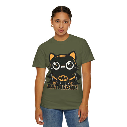 Superhero Cat T-Shirt - Cute Batman-Inspired Parody Design for Cat Lovers