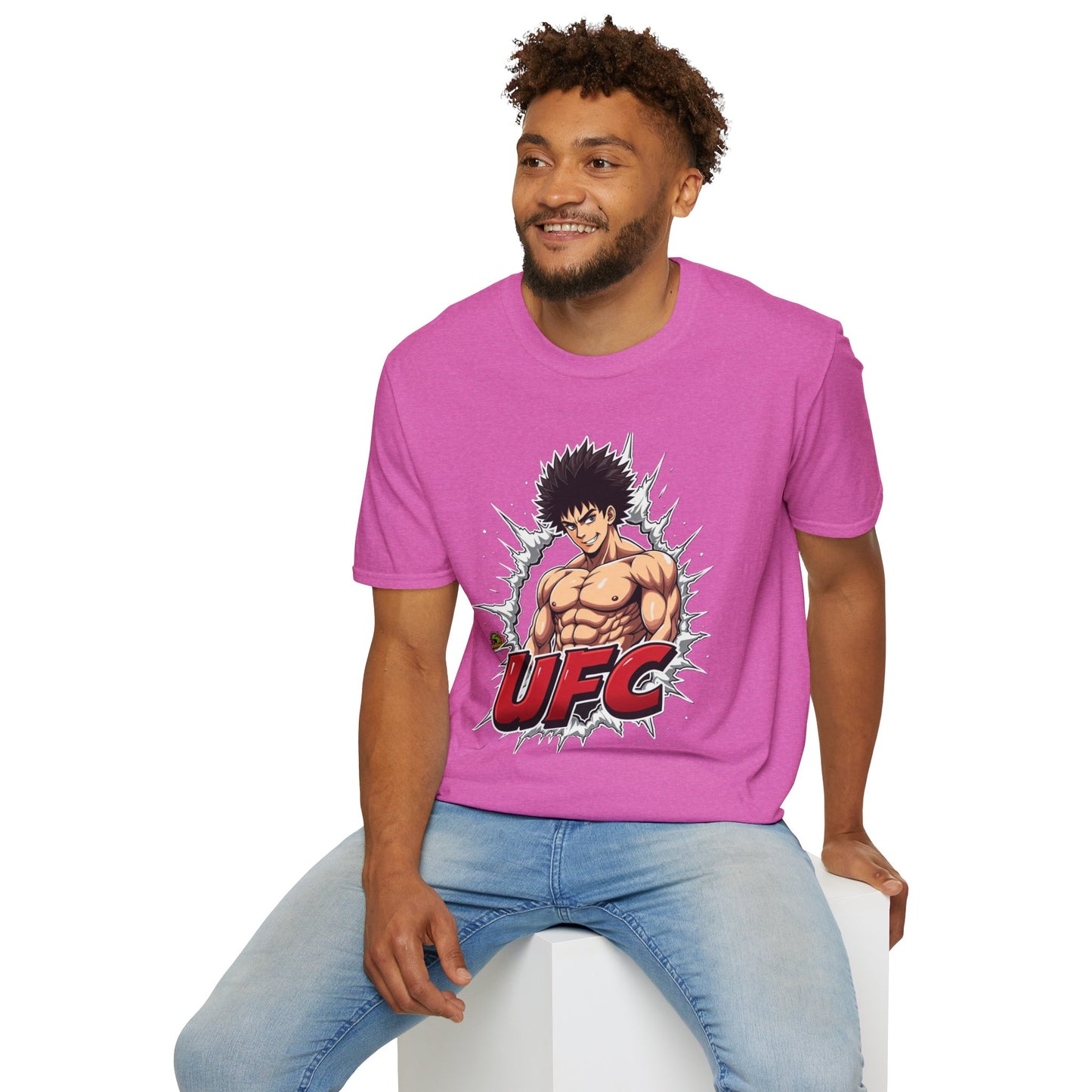 UFC T Shirt | Unleash Fierce Confidence | Motivational UFC Tee with Baki Anime Elements