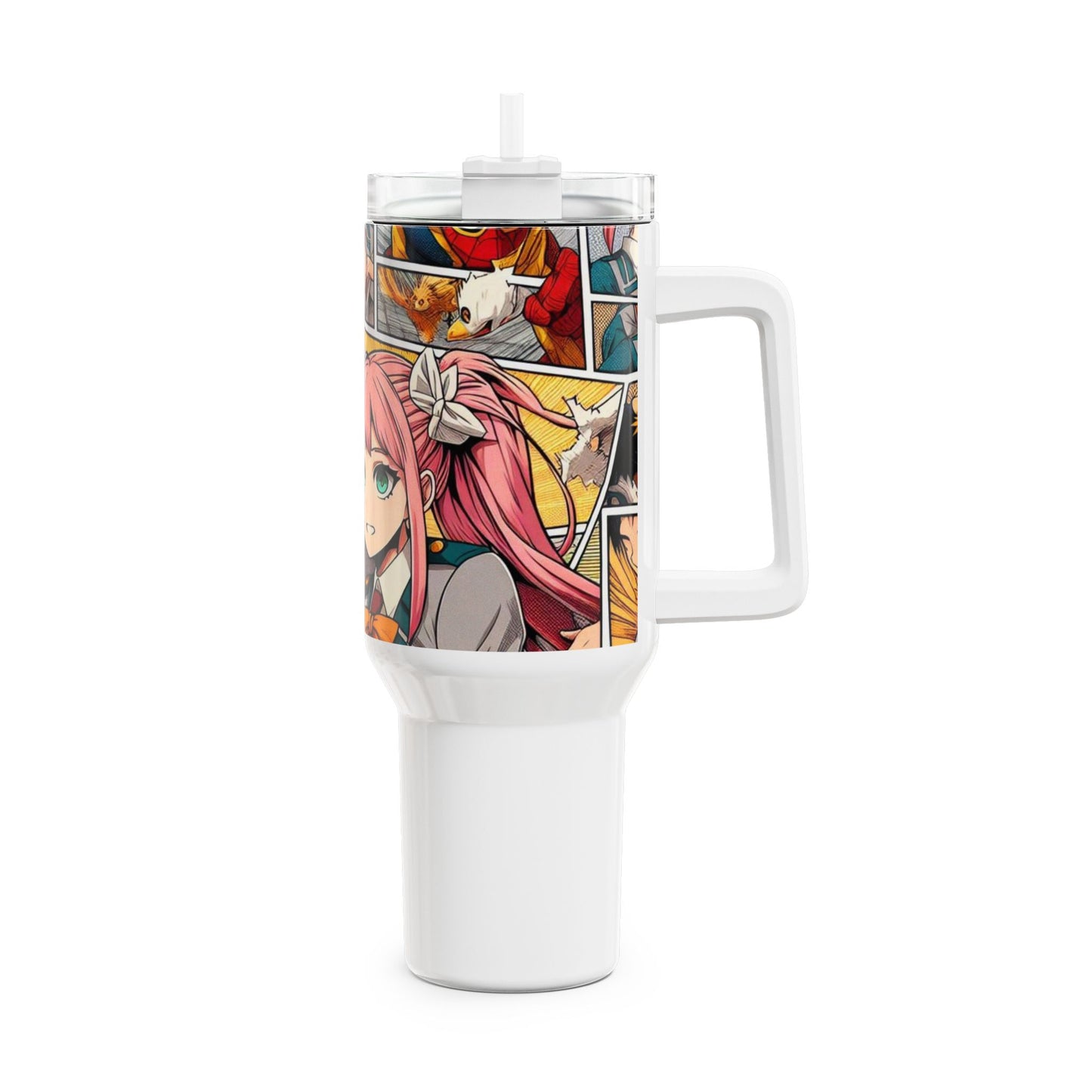 Anime - Stanley cup | Anime Geek Drinkware | Colorful Cartoon Tumbler for Fans - premium material. limited stock. Order yours now and stand out with this exclusive piece!