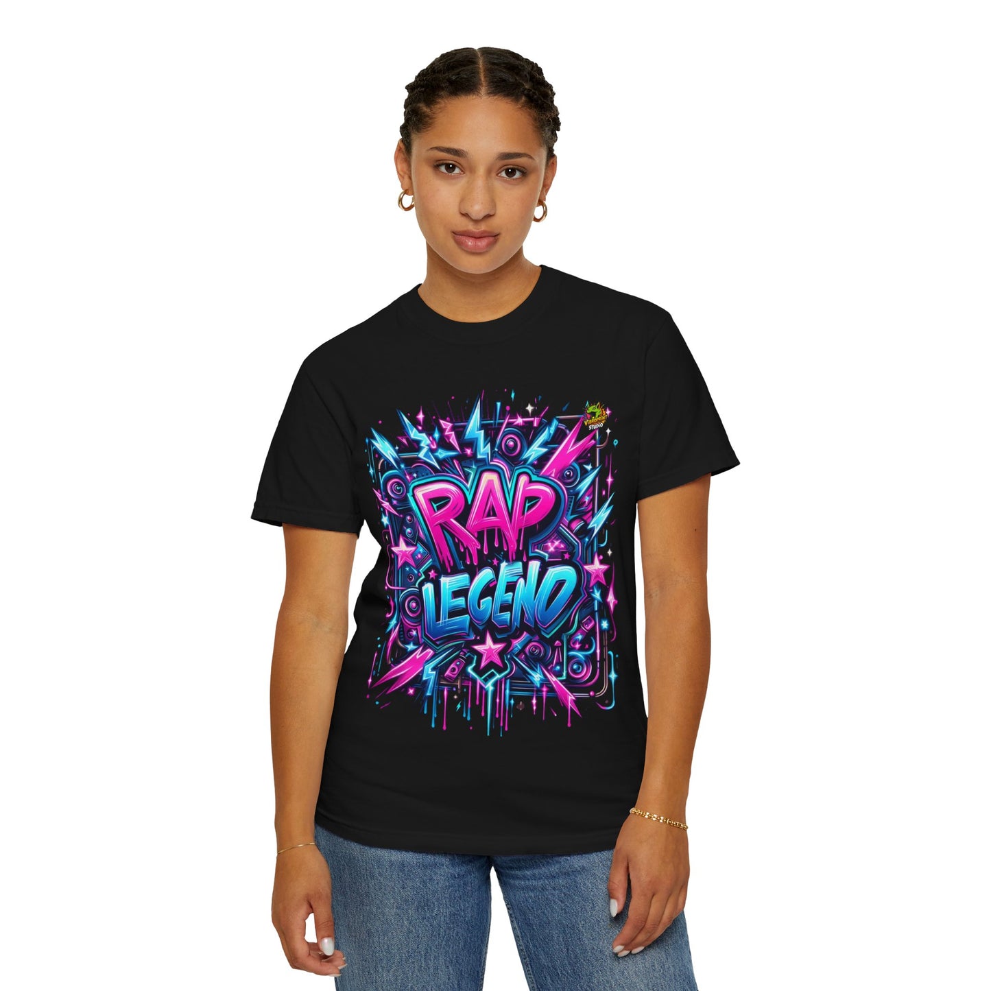 Rapper - Rapper Merch Neon Graffiti T-Shirt | Street Art Hip-Hop Style Design - custom-made. limited stock. Order yours now and stand out with this exclusive piece!