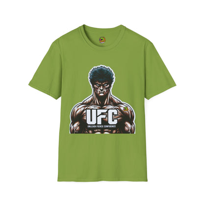 Tee - UFC T Shirt | Unleash Fierce Confidence | UFC Tee with Baki Anime Motivation for Fitness - custom-made. perfect gift idea. Order yours now and stand out with this exclusive piece!