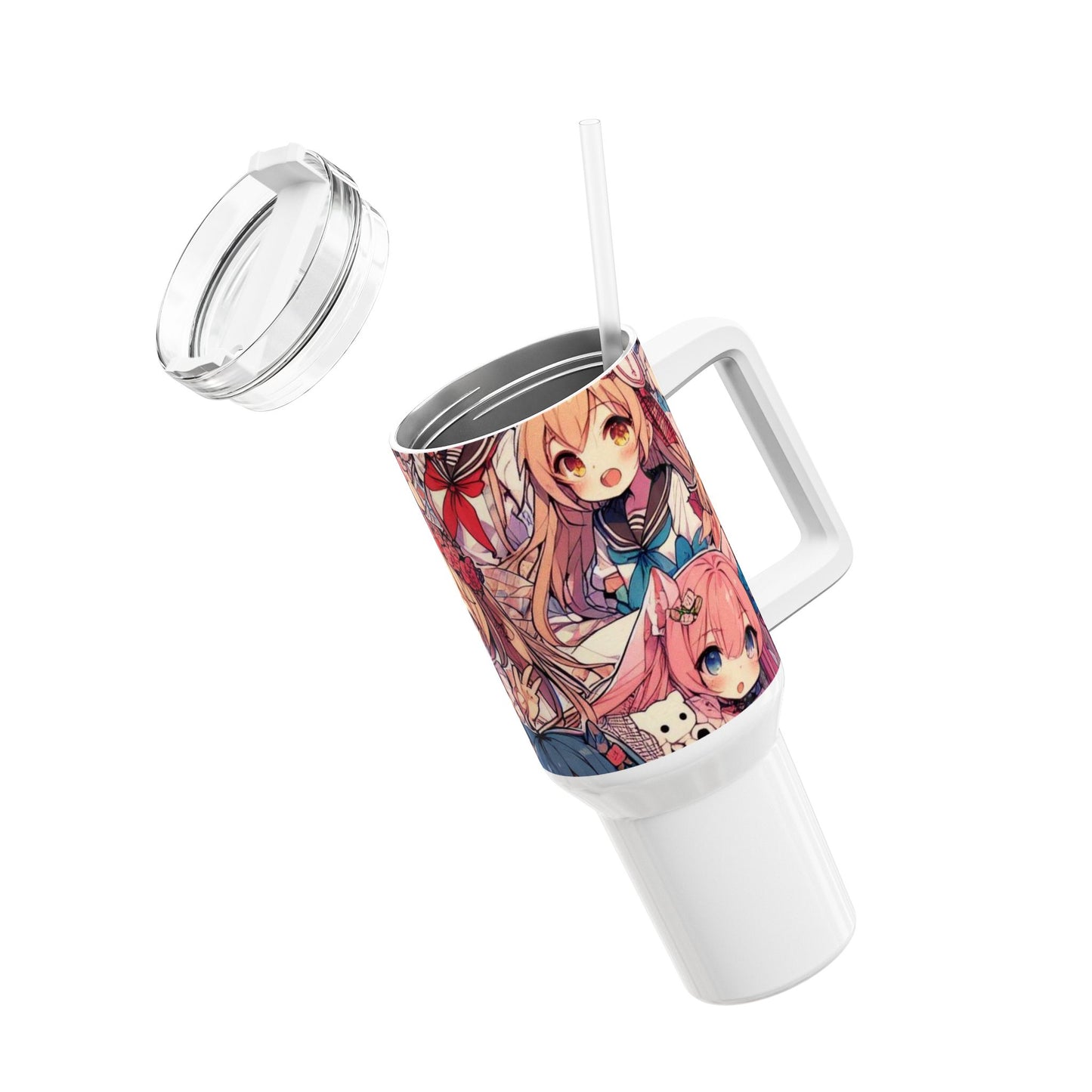 Stanley - Stanley cup | Anime Tumbler for Gamers and Geeks | Colorful Cartoon Drinkware - premium material. limited stock. Order yours now and stand out with this exclusive piece!