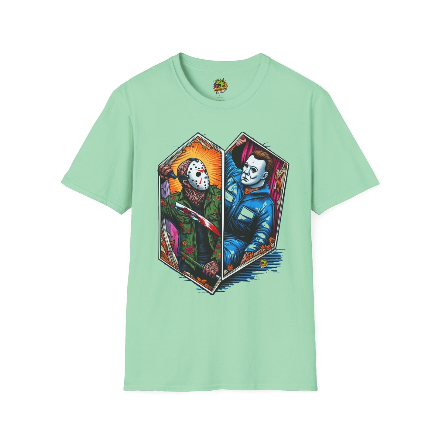 Tee - Jason & Michael Funny Halloween T-Shirt | Michael Myers Vintage Tee - premium material. perfect gift idea. Order yours now and stand out with this exclusive piece!