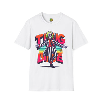 Tee - Beetlejuice Shirt | Funny Thug Life Halloween Tee | Classic Beetlejuice T-Shirt for Fans - custom-made. perfect gift idea. Order yours now and stand out with this exclusive piece!