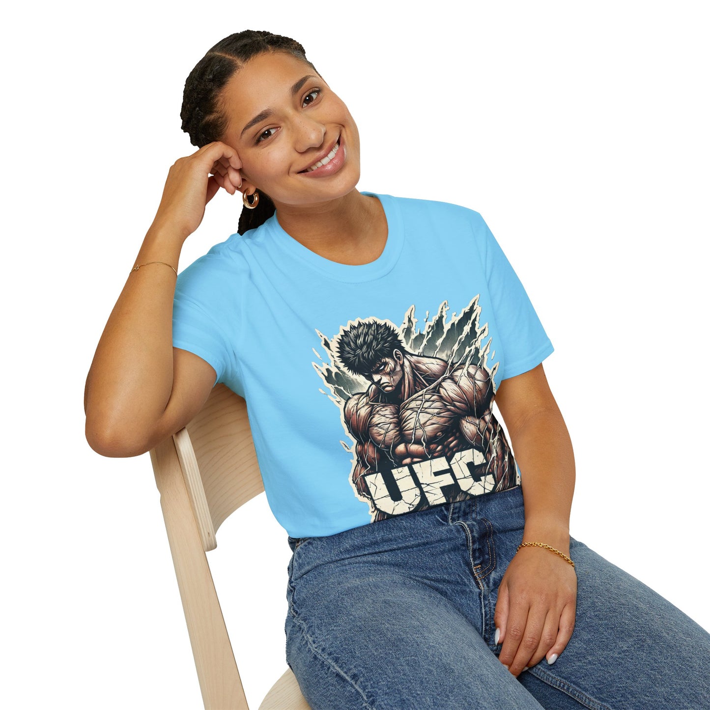 | - UFC T Shirt | Unleash Fierce Confidence | Motivational UFC Tee with Baki Anime Influence - premium material. perfect gift idea. Order yours now and stand out with this exclusive piece!