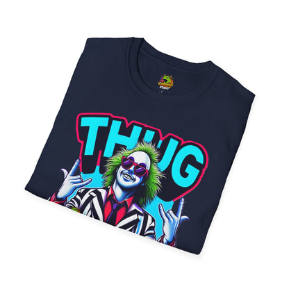 Thug - Beetlejuice Shirt | Thug Life Halloween Graphic Tee | Spooky Beetlejuice T-Shirt - custom-made. perfect gift idea. Order yours now and stand out with this exclusive piece!