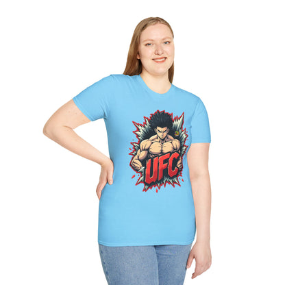 UFC T Shirt | Unleash Fierce Confidence | UFC Tee with Baki Anime Inspiration for Gym