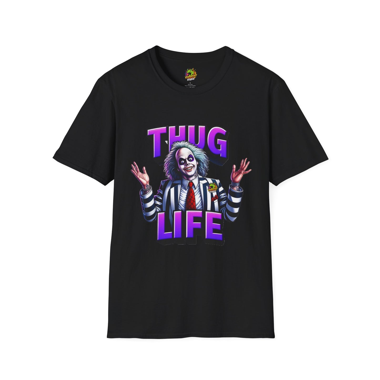 Beetlejuice Shirt | Thug Life Halloween Tee | Funny Beetlejuice Graphic T-Shirt - High Quality Image