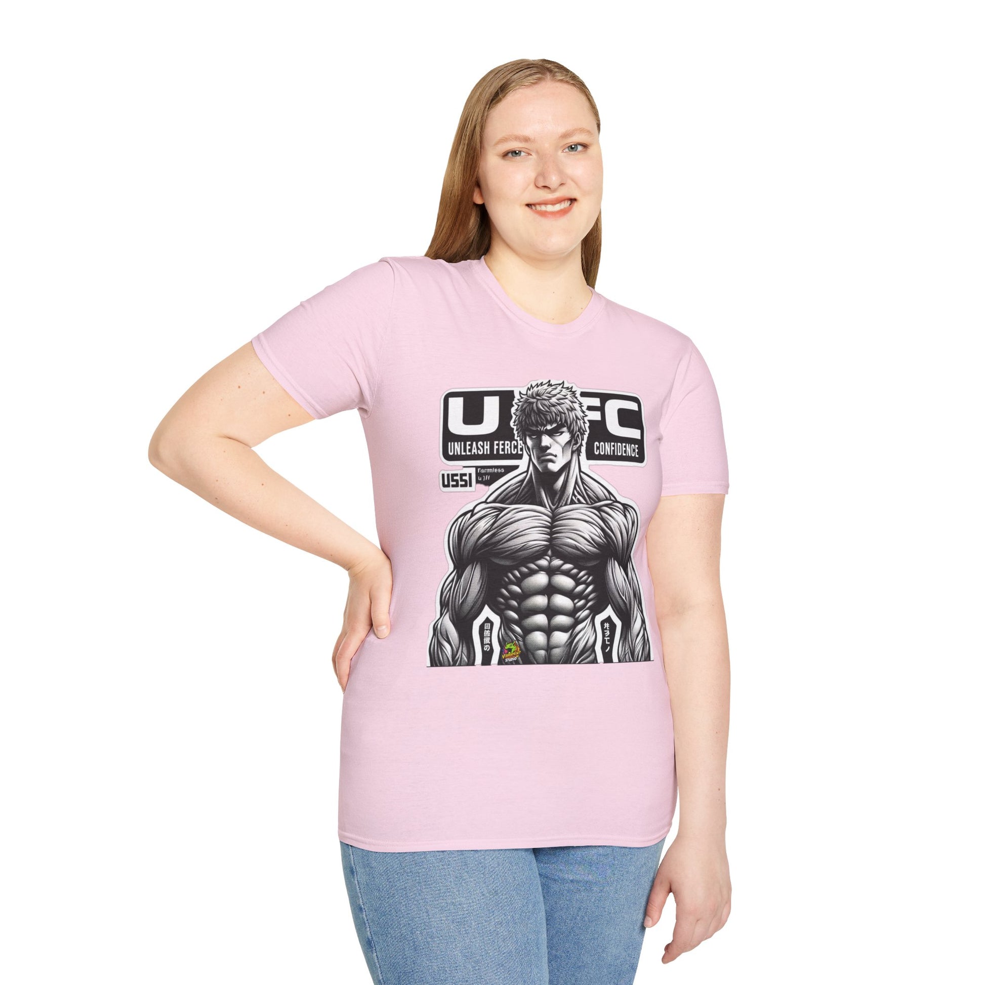 Tee - UFC T Shirt | Unleash Fierce Confidence | UFC Tee Inspired by Baki Anime T Shirt for Fitness Lovers - custom-made. perfect gift idea. Order yours now and stand out with this exclusive piece!