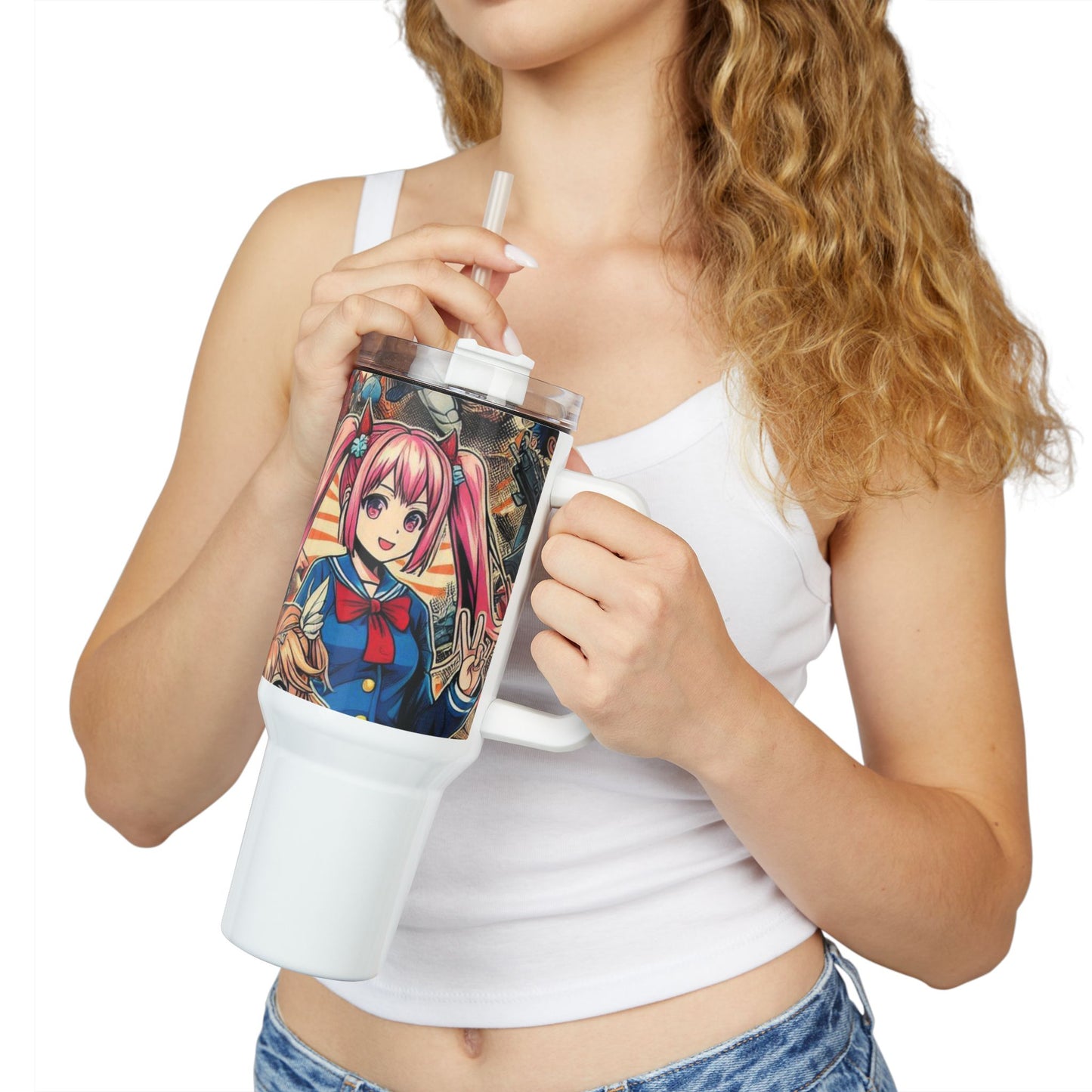 Stanley cup | Geek Themed Drinkware for Anime and Cartoon Fans | Colorful Tumbler - High Quality Image