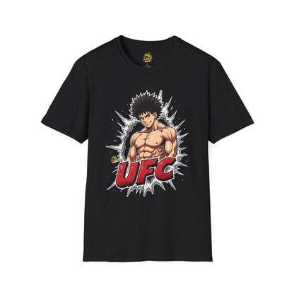 UFC T Shirt | Unleash Fierce Confidence | Motivational UFC Tee with Baki Anime Elements - High Quality Image