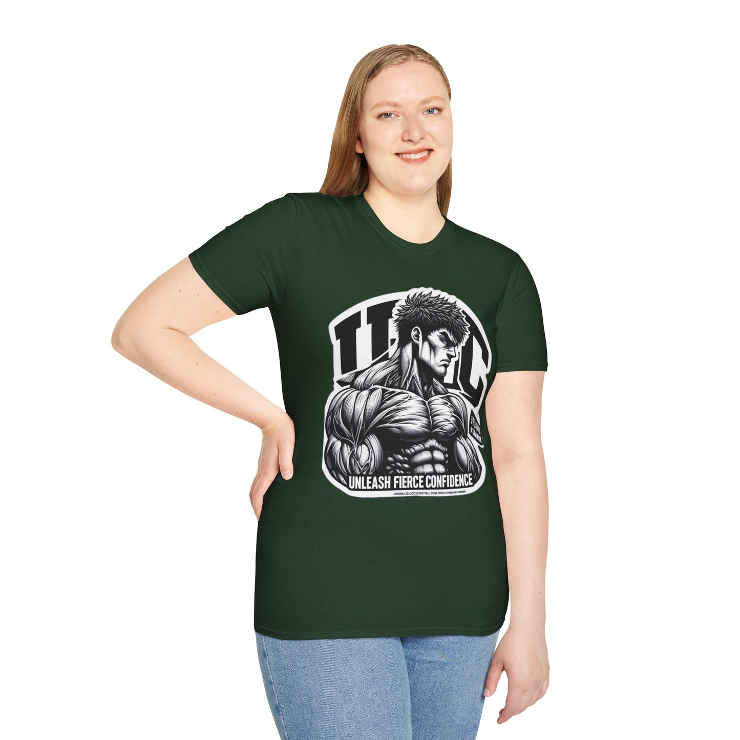 UFC T Shirt | Unleash Fierce Confidence | UFC Tee with Baki Anime T Shirt Inspiration