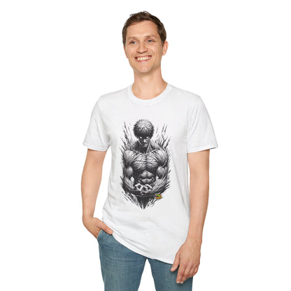 Halloween graphic tee - UFC T Shirt | Unleash Fierce Confidence | UFC Tee with Baki Anime Elements for Athletes - perfect for Halloween lovers. unique graphic tee featuring iconic horror characters. Order yours now and stand out with this exclusive piece!