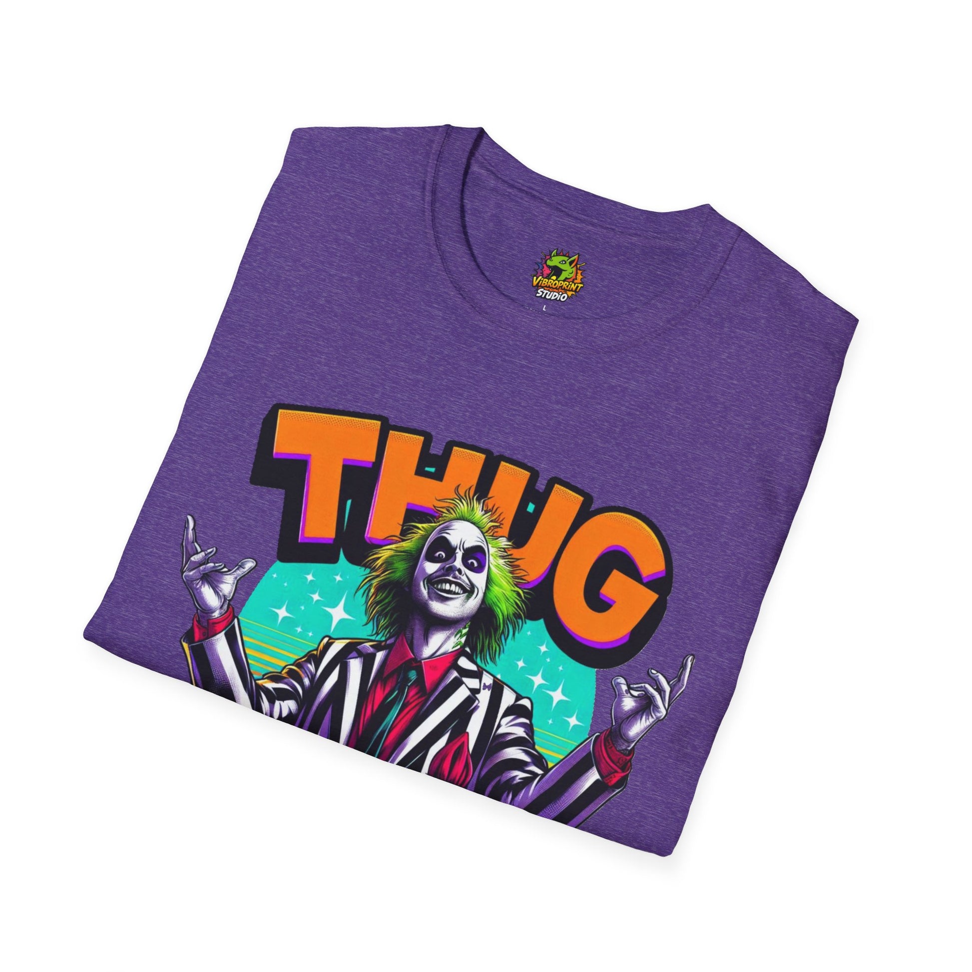 Thug - Beetlejuice Shirt | Spooky Thug Life Tee | Halloween Beetlejuice Graphic Shirt Women - custom-made. limited stock. Order yours now and stand out with this exclusive piece!