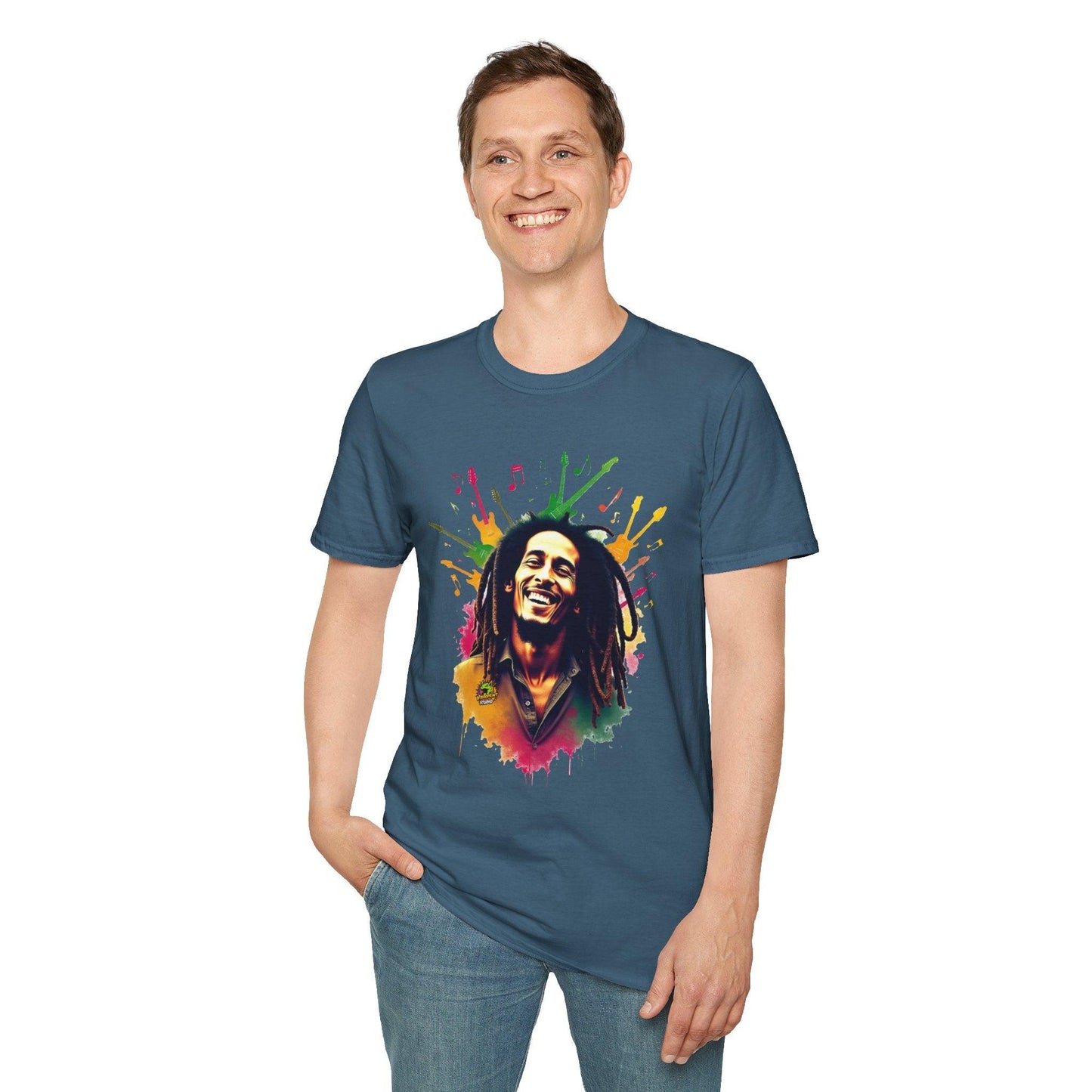 '- - Bob Marley T-Shirt - Vibrant Rasta Energy - premium material. limited stock. Order yours now and stand out with this exclusive piece!