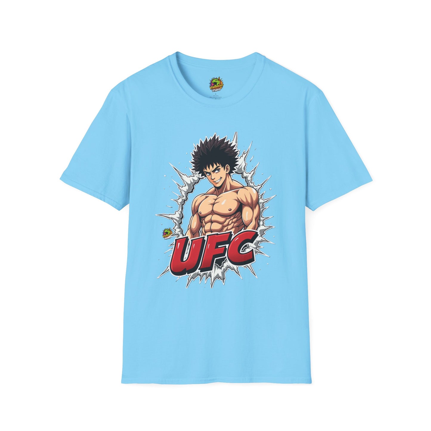 | - UFC T Shirt | Unleash Fierce Confidence | Motivational UFC Tee with Baki Anime Elements - custom-made. limited stock. Order yours now and stand out with this exclusive piece!