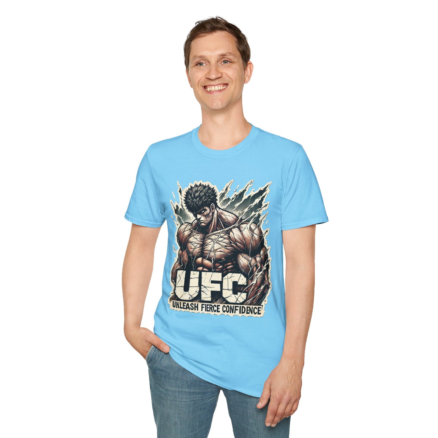 Unleash - UFC T Shirt | Unleash Fierce Confidence | Motivational UFC Tee with Baki Anime Influence - premium material. perfect gift idea. Order yours now and stand out with this exclusive piece!