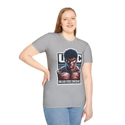 UFC T Shirt | Unleash Fierce Confidence | UFC Tee with Baki Anime Strength