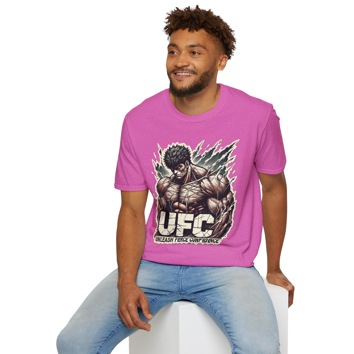 UFC T Shirt | Unleash Fierce Confidence | Motivational UFC Tee with Baki Anime Influence