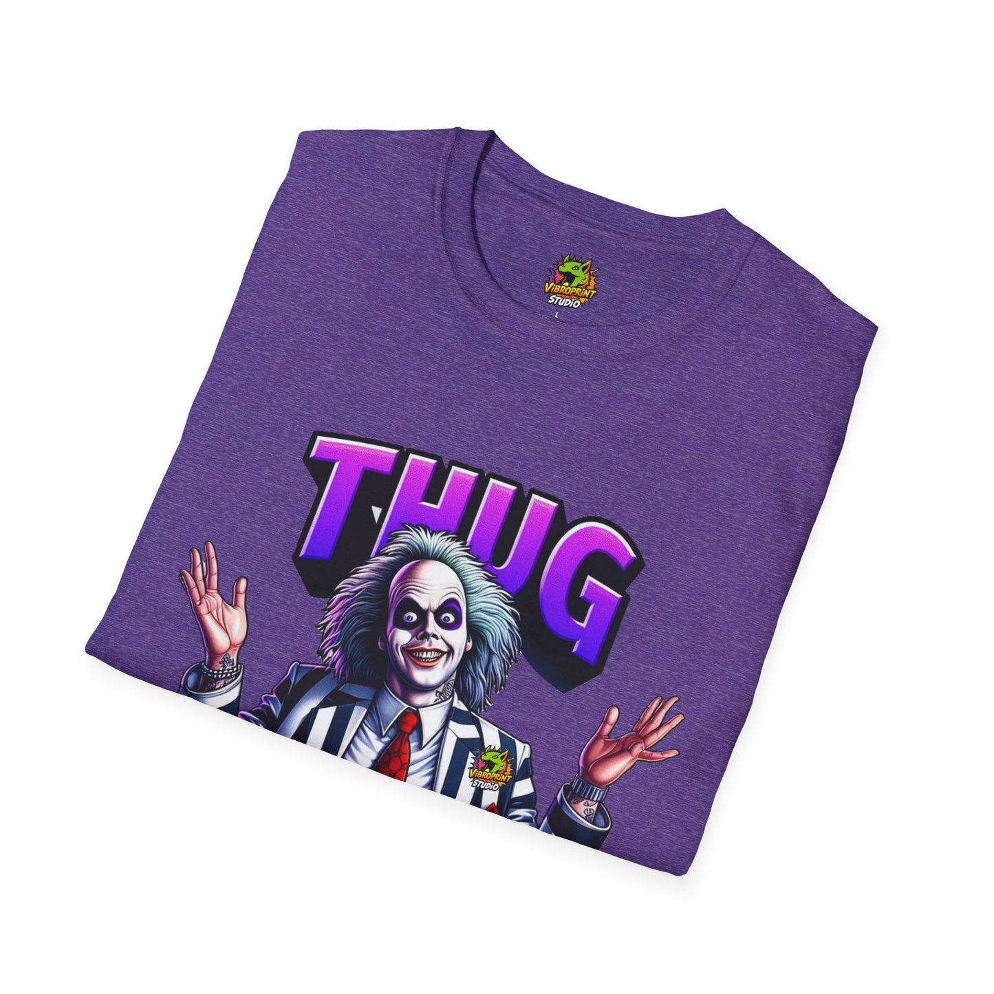 Graphic - Beetlejuice Shirt | Thug Life Halloween Tee | Funny Beetlejuice Graphic T-Shirt - premium material. limited stock. Order yours now and stand out with this exclusive piece!