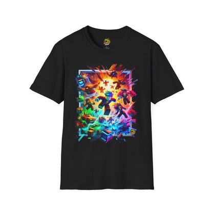 Roblox Gamer T-Shirt for Boys | Roblox Shirt for Girls | Cool Roblox Graphic Tee | Roblox Gift for Kids - High Quality Image