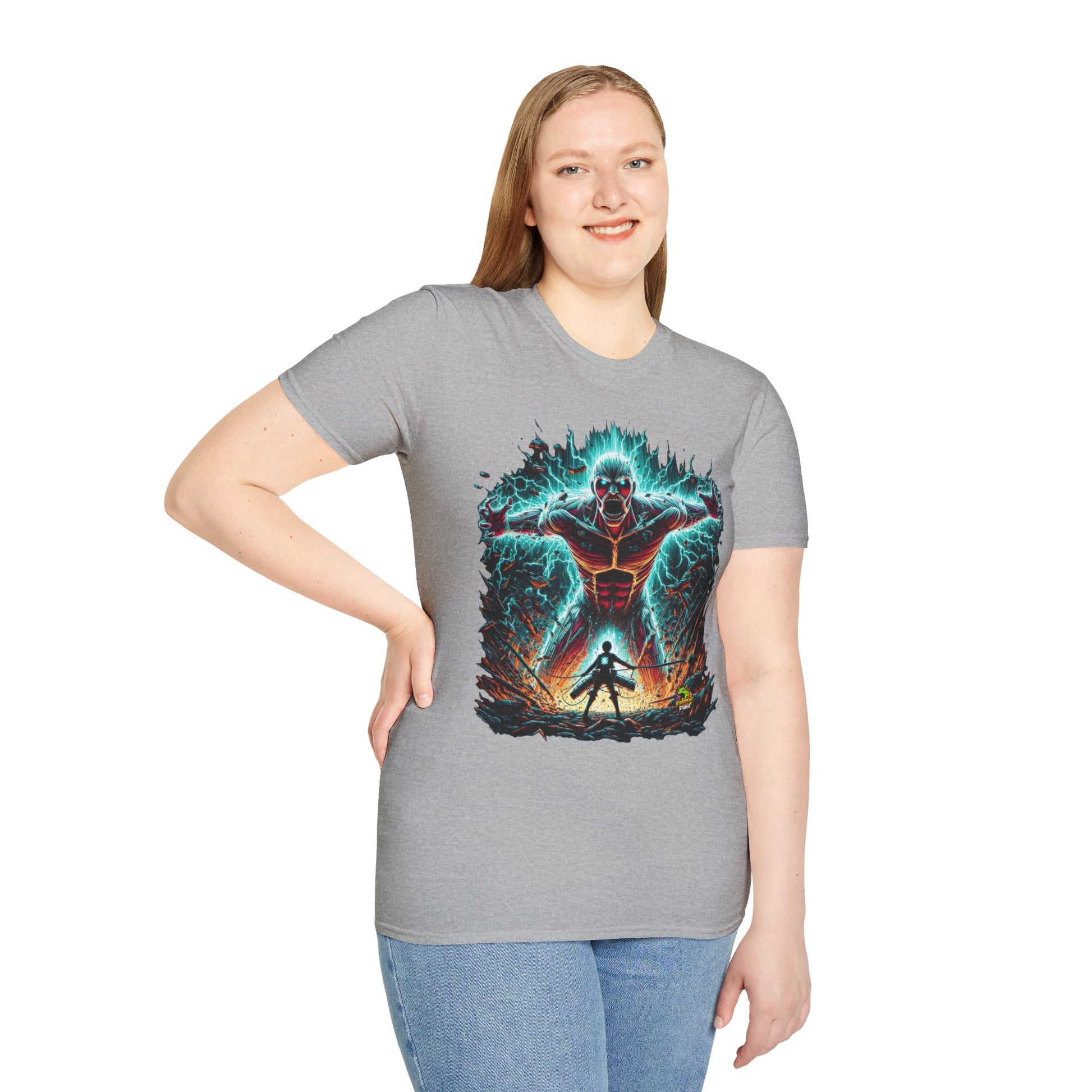 Tee - Eren Yeager Titan’s Vengeance Tee | Official Attack on Titan Shirt | - premium material. limited stock. Order yours now and stand out with this exclusive piece!