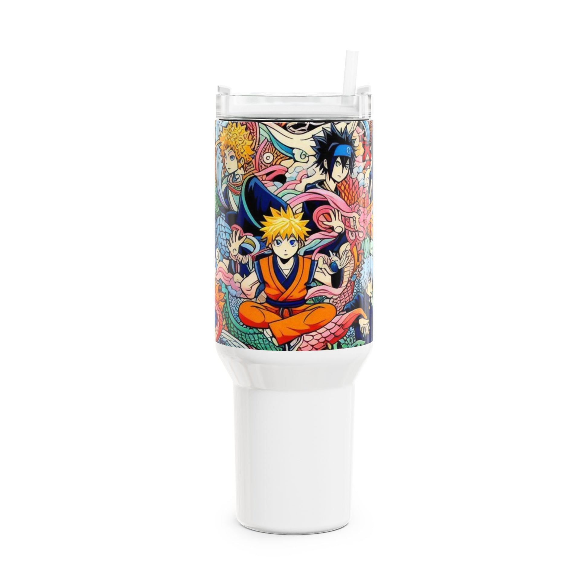 Stanley Comics Themed Tumbler | Geek and Anime Fans Drinkware | Colorful Cartoon Tumbler - High Quality Image