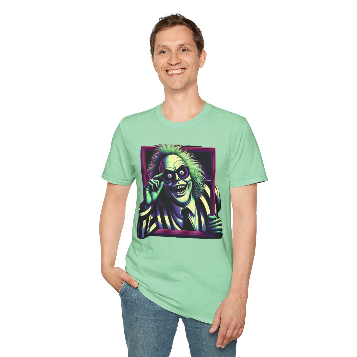 horror-themed apparel - Beetlejuice Shirt | Beetlejuice Fan Shirt | Beetlejuice Graphic Shirt | Halloween Beetlejuice Tee - high-quality material. unique graphic tee featuring iconic horror characters. Order yours now and stand out with this exclusive piece!