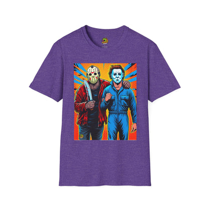 Halloween - Jason Voorhees & Michael Myers Shirt | Funny Halloween Horror Tee - premium material. perfect gift idea. Order yours now and stand out with this exclusive piece!