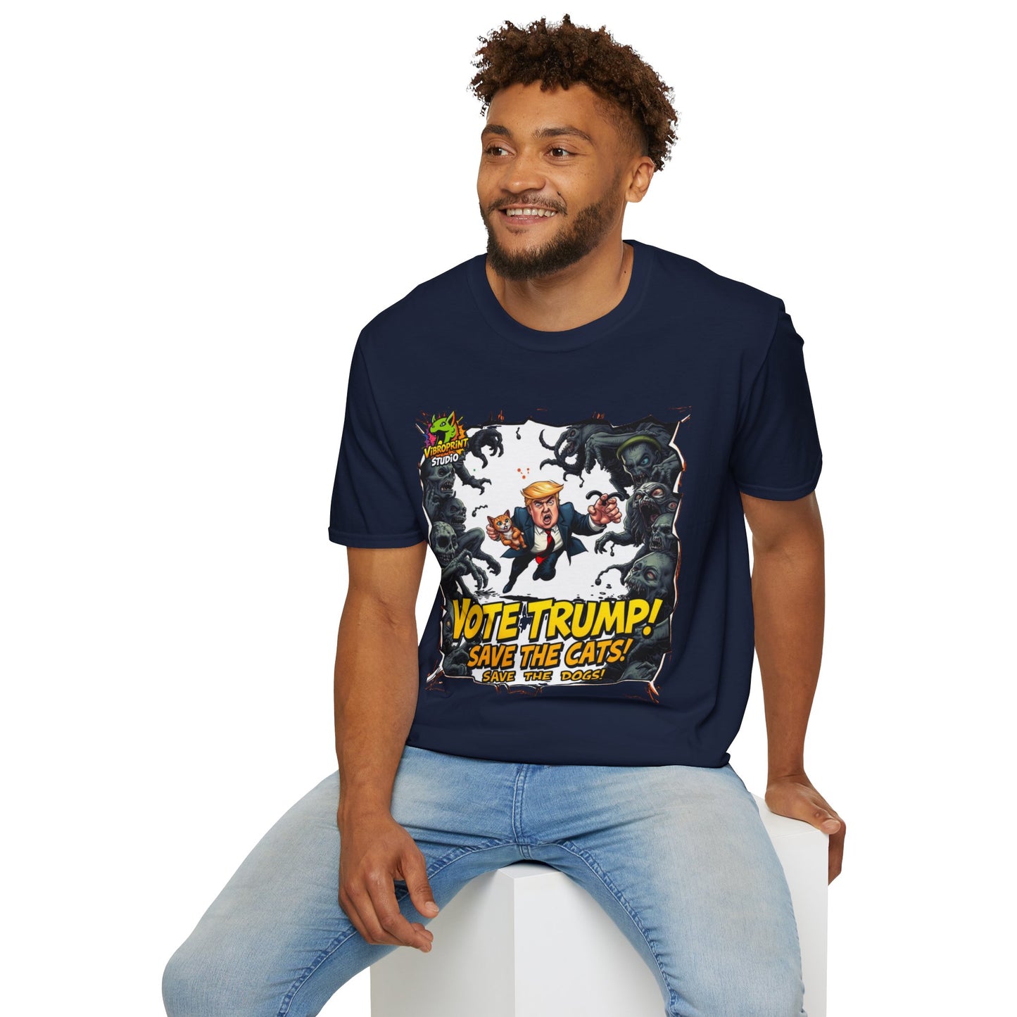 Graphic - They're Eating the Dogs Tee | Satire Trump Election Shirt | Funny Meme Graphic T-Shirt - premium material. perfect gift idea. Order yours now and stand out with this exclusive piece!