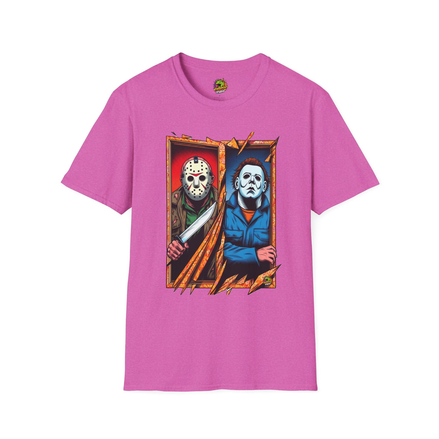 product - Michael Myers Vintage Tee | Jason Voorhees Funny Picnic Scene - custom-made. limited stock. Order yours now and stand out with this exclusive piece!