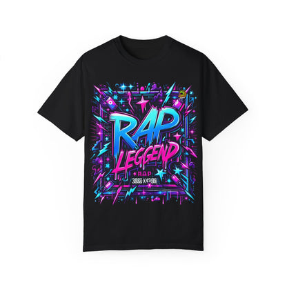 Street Art Neon Graffiti Rapper Merch | Hip-Hop Inspired T-Shirt Design - High Quality Image