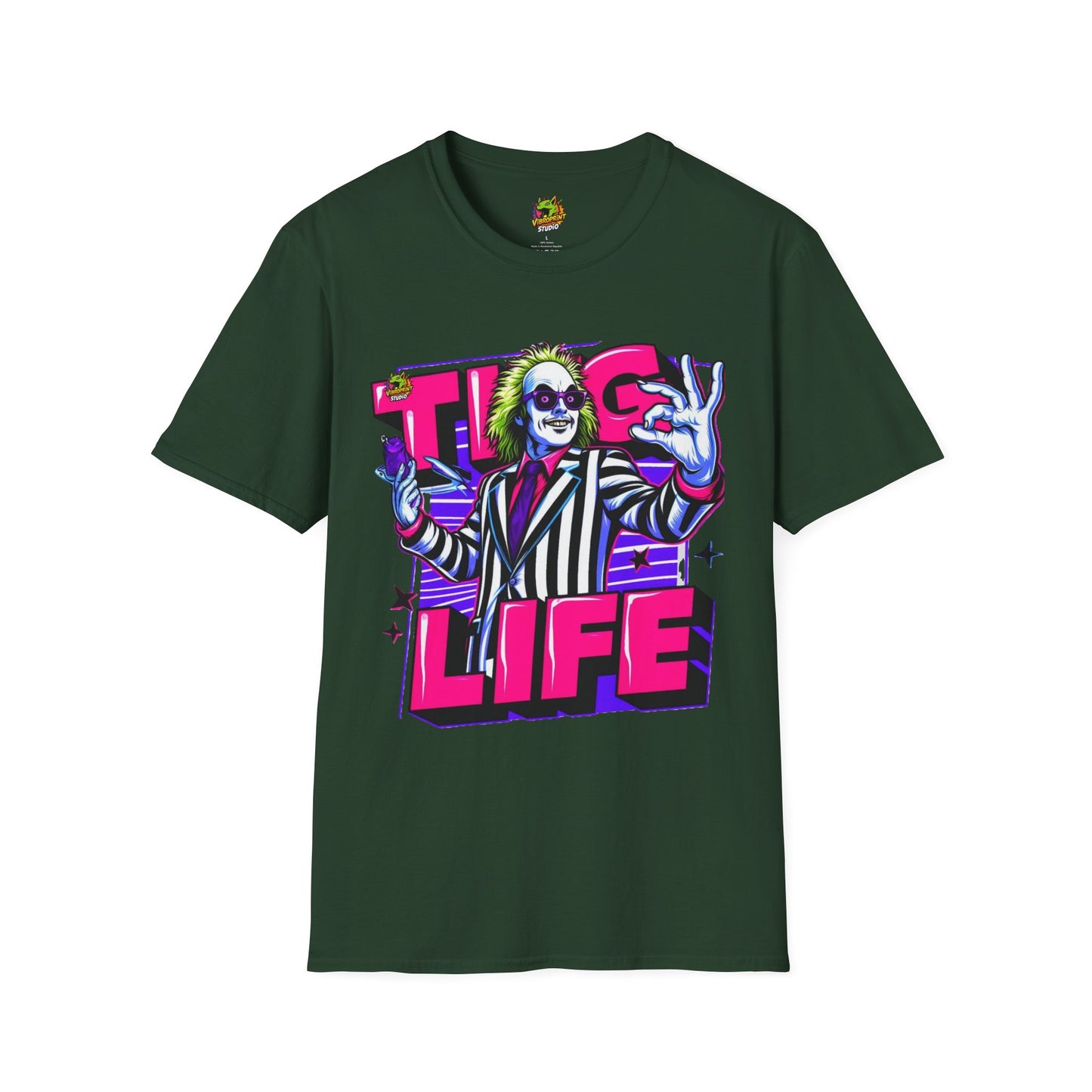 T-Shirt - Beetlejuice Shirt | Thug Life Halloween Graphic Tee | Spooky Beetlejuice T-Shirt - custom-made. limited stock. Order yours now and stand out with this exclusive piece!