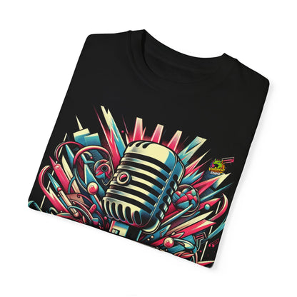 Merch - Vintage Boombox & Microphone Rapper Merch | Classic Hip-Hop Design - premium material. limited stock. Order yours now and stand out with this exclusive piece!