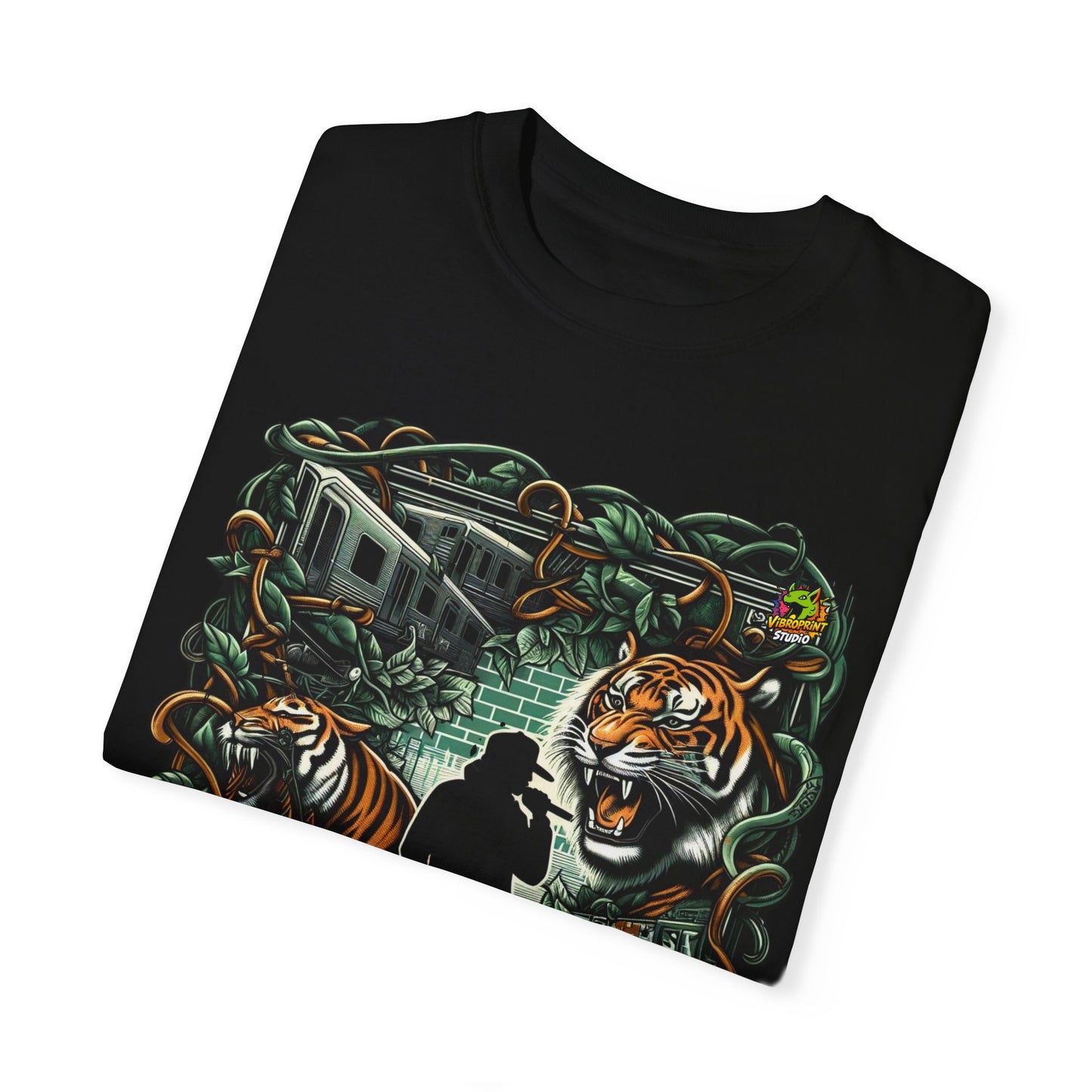 T-Shirt - Jungle in the City Rapper Merch | Urban Jungle Hip-Hop T-Shirt Design - custom-made. perfect gift idea. Order yours now and stand out with this exclusive piece!