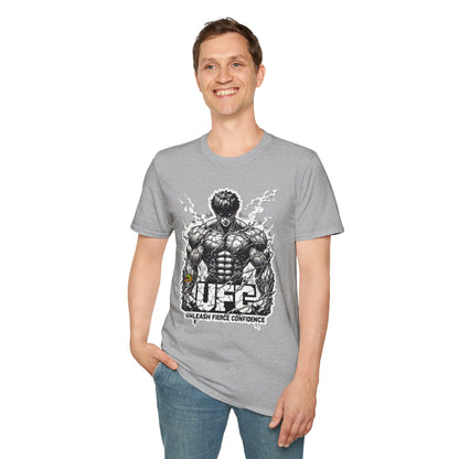 UFC T Shirt | Unleash Fierce Confidence | UFC Tee with Baki Anime Inspiration for Athletes