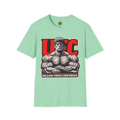 Unleash - UFC T Shirt | Unleash Fierce Confidence | UFC Tee with Baki Anime Strength for Fitness Fans - custom-made. limited stock. Order yours now and stand out with this exclusive piece!