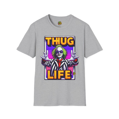 Tee - Beetlejuice Shirt | Funny Thug Life Halloween Tee | Classic Beetlejuice Graphic T-Shirt - custom-made. limited stock. Order yours now and stand out with this exclusive piece!