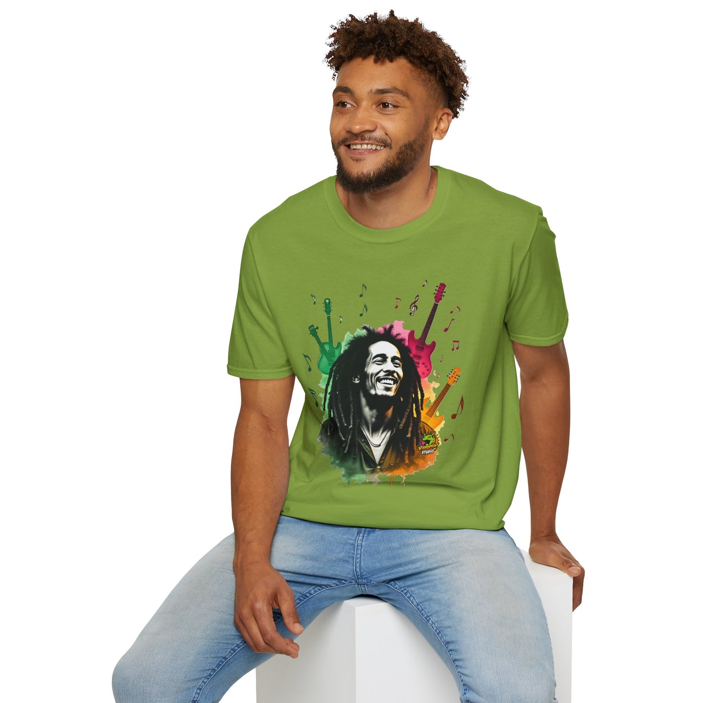 Bob Marley T-Shirt - Reggae Icon - VibroPrint Studio